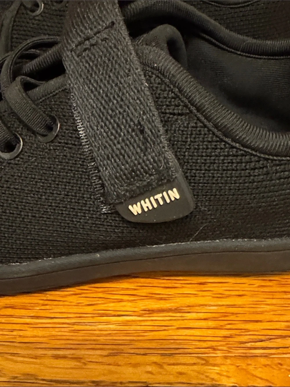 WHITIN Black Kids Lace & Hook-and-Loop Athletic Sneakers Size 2 Kids